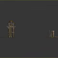 Tower defense sentry tower air defense watchtower observatory tower loft 3d model