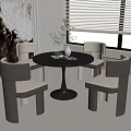 Modern Negotiation Tables and Chairs 3d model
