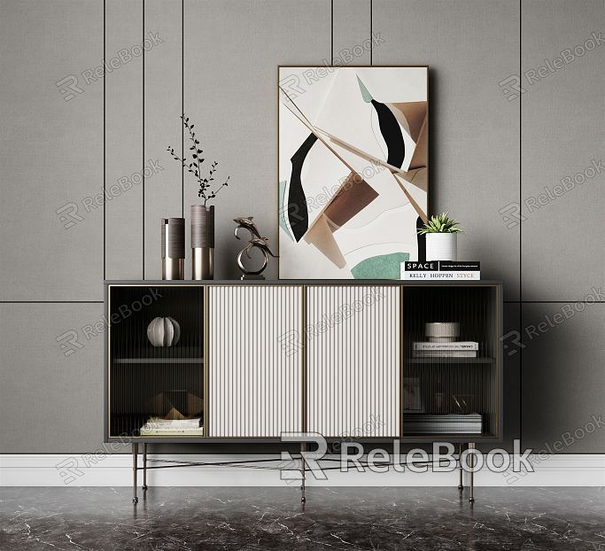 Modern Side Cabinet Side Cabinet Decorative Cabinet model