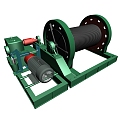 Mine winch 3d model