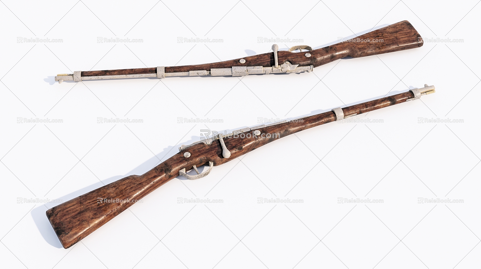 Modern Rifle Old Weapon Rifle 3d model