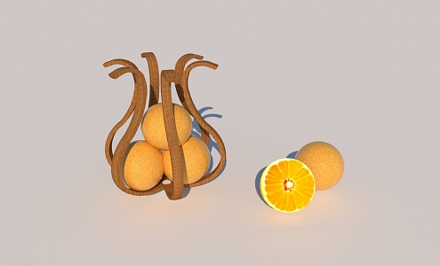 Creative fruit ornaments 3d model