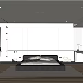 Modern Minimalist Bedroom Interior Design With Platform Bed Built in Wardrobe And Neutral Tones