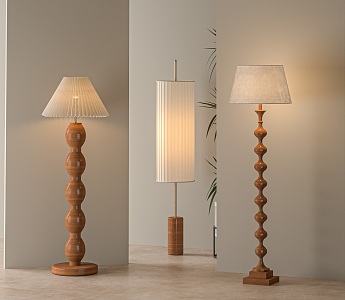 Simple floor lamp 3d model