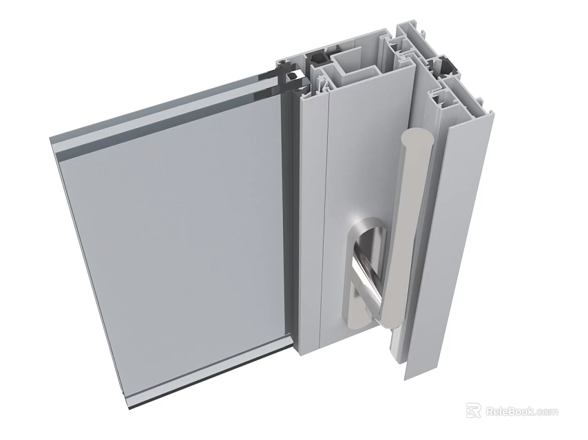 Door Window Hardware Metal Frame Lock Catch Hinge Structural Components 3d model 