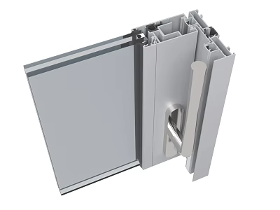 Door Window Hardware Metal Frame Lock Catch Hinge Structural Components 3d model