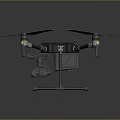 Advanced Professional Drone With Sturdy Frame Multiple Propellers And Camera Gear