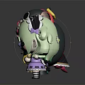 Cute Cartoon Style Colorful Dolls With Various Designs And Reflective
