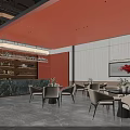 Modern Luxury Real Estate Sales Office Interior With Property Sand Table And Elegant Space Design