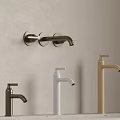 Different Colored Faucets In Various Styles Wall Mounted And Countertop