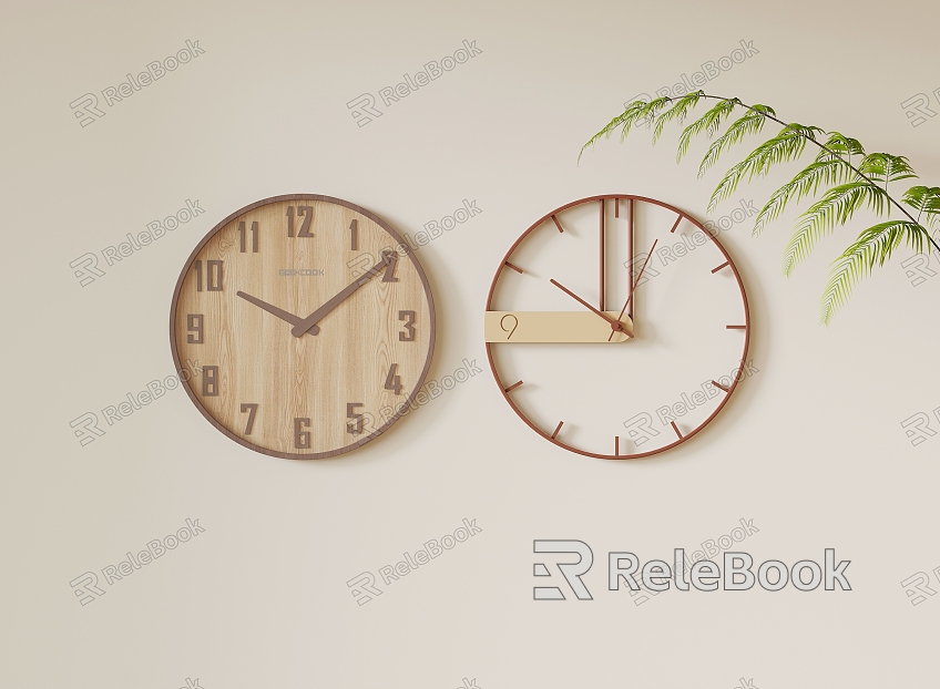 Modern wall decoration clock model