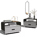 Modern bedside table 3d model