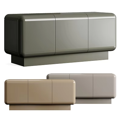 Modern Entryway Console Cabinet And Sideboard With Sleek Design And Multiple Colors 3d model