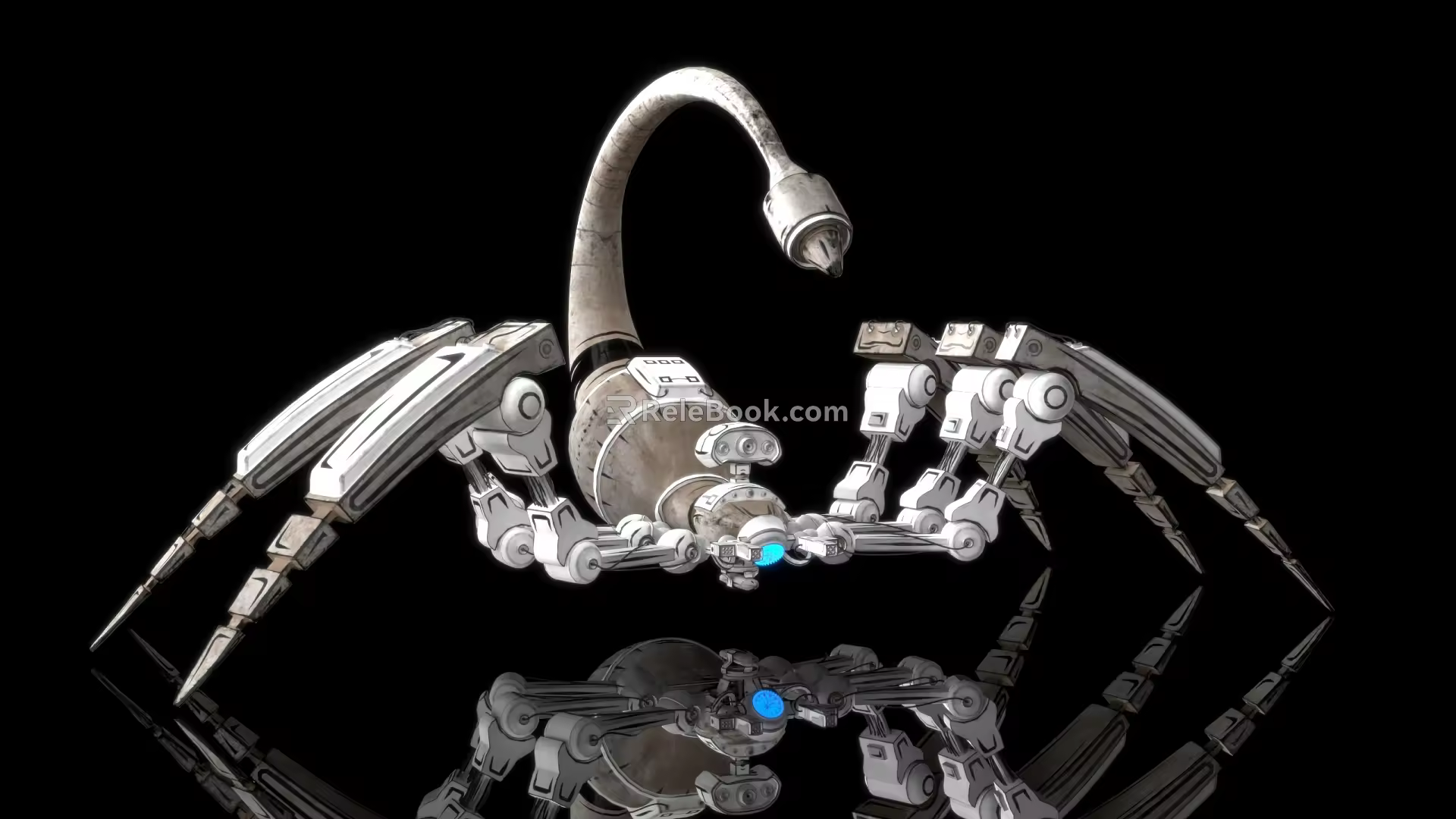 mechanical spider scorpion sci-fi bug 3d model