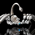 mechanical spider scorpion sci-fi bug 3d model