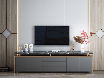 Light Luxury TV Cabinet model