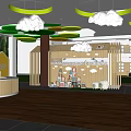 Modern Kindergarten Hall 3d model
