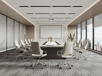 Modern Conference Room 3d model