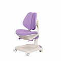 Light Blue Modern Leisure Chair With Sleek Design Comfortable Backrest And Rolling Wheels
