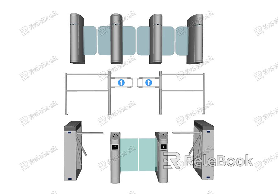 Modern gate machine automatic induction gate passage door model