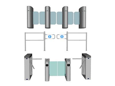 Modern gate machine automatic induction gate passage door model