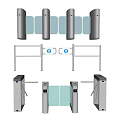 Modern gate machine automatic induction gate passage door 3d model