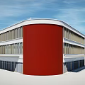 Modern Factory 3d model