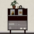 Modern Middle Style Locker 3d model