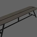 Sturdy Modern Black Stool With Metal Legs For Minimalist Home Furniture Design