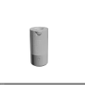 Modern Humidifiers With Cylindrical Gray White Design As Sleek Daily Electrical Appliances