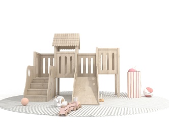 Modern toy children's castle 3d model