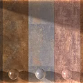 Stylish Wall Panels With Diverse Textures Warm Tones And Spheres 3d model