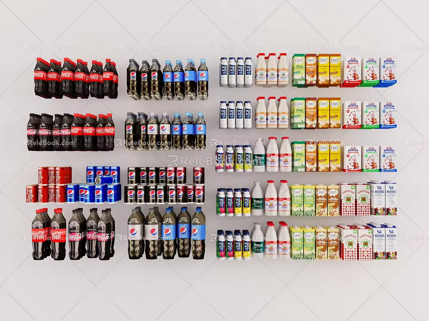 Drinks 3d model