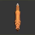 Game And Movie Character Colorful Fox 3D Model Featuring Orange And Blue Gradient Fur