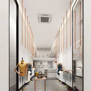 Modern Clothing Store 3d model