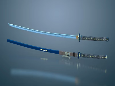 Modern Sword Japanese Samurai Sword 3d model