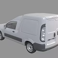 White Compact Cargo Van With Simple Front Design And Practical Features