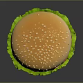 Delicious Cheeseburger With Sesame Bun Beef Patty Cheese Lettuce And Tomato