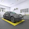 Spacious Bright Modern Indoor Car Parking Lot With Complete Car Cleaning And Maintenance Facilities