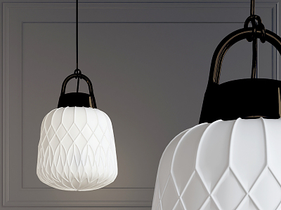 modern chandelier lantern chandelier 3d model