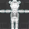 Animatronic Bear Game Character With Brown Fur Top Hat Bow Tie And Mechanical Joints