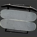 Unique Skateboard Chair Crafted From Repurposed Skateboard Decks With Wooden Legs