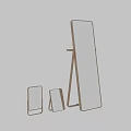 Modern Mirrors Collection Including Full Length Standing and Tabletop Wooden Frame Designs
