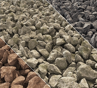 Stone stone small stone pile 3d model