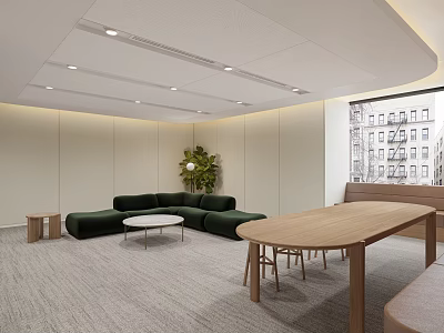 modern video room 3d model