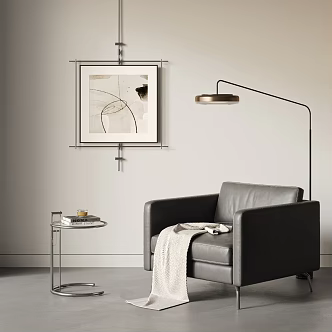 CASSINA Modern Single Sofa Leisure Chair Sofa Chair Leather Sofa Bauhaus Sofa Chair Leisure Chair Leisure Sofa 3d model