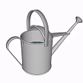 Silver Metal Agricultural Equipment Watering Can with Handle for Garden Use