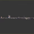 Modern City Model Aerial View With Red Rooftops Dense Buildings River And Landmark Structure