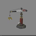 Smart Machine Industrial Robotic Arm With Lifting Tool And Column Structure For Cargo Handling 3d model
