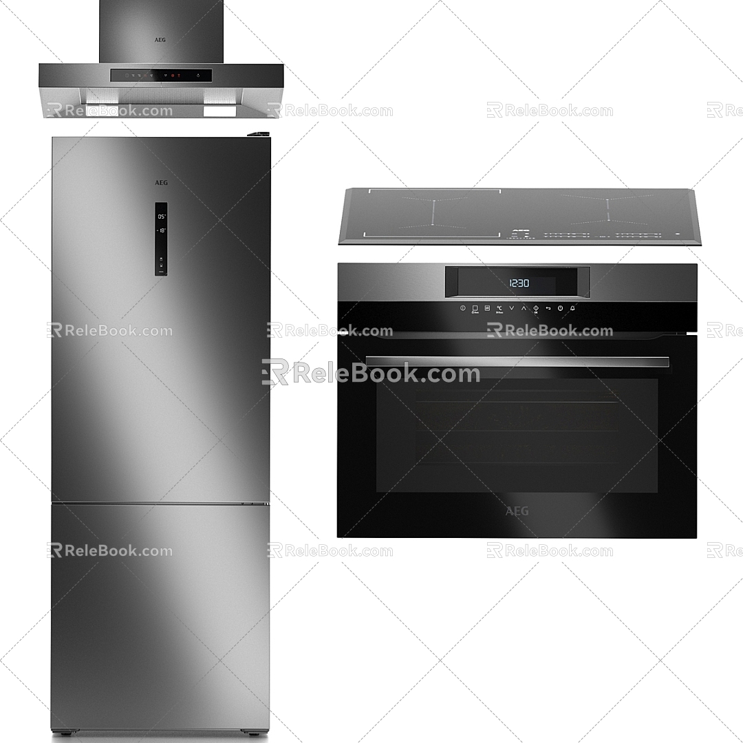 Refrigerator Oven 3d model